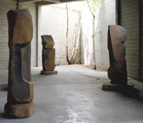 Interior view of the Noguchi Museum in New York