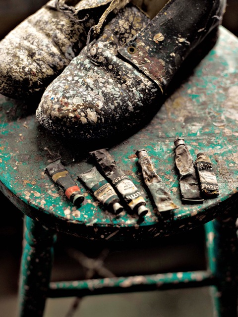 3 ┬® Robyn Lea_Painting shoes and stool_Pollock Studio.jpeg