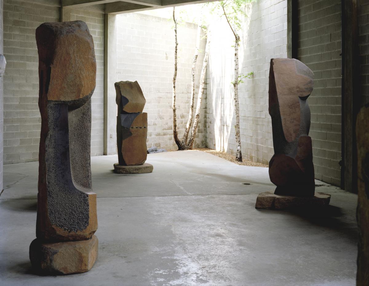 Interior view of the Noguchi Museum in New York