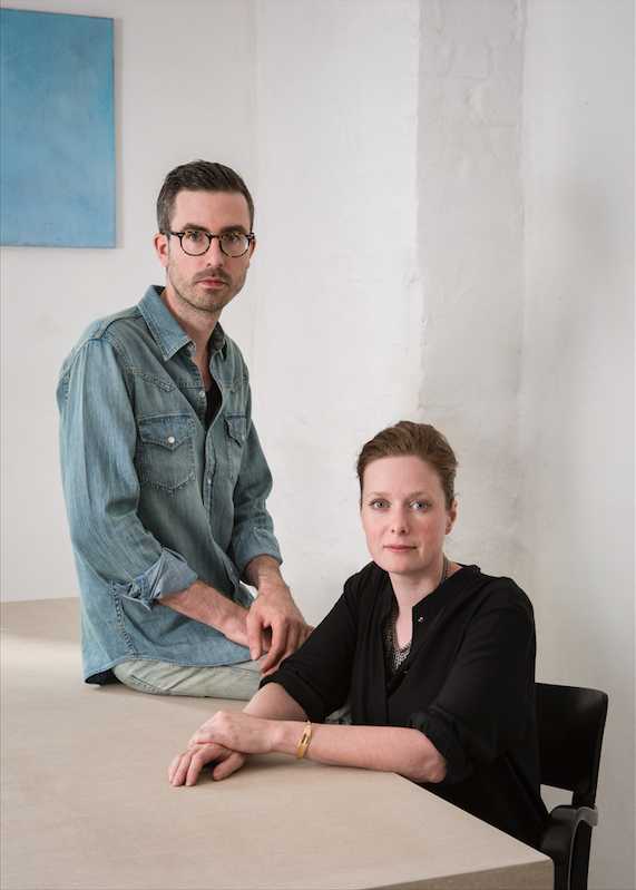 Michael Verheyden and Saartje Vereecke photographed at home